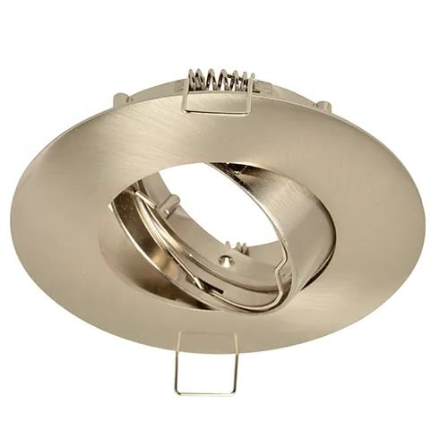 GU10 Armaturen IP20 - Geborsteld aluminium - brede rand Ø100 mm - Outledtl.nl